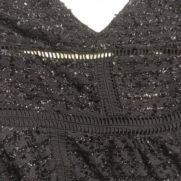 NWT NBD Revolve Gorgeous Short Cocktail Sparkly Dress Black M Spaghetti Straps - Picture 9 of 17